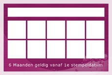 Achterkant stempelkaart Mandarin Spa